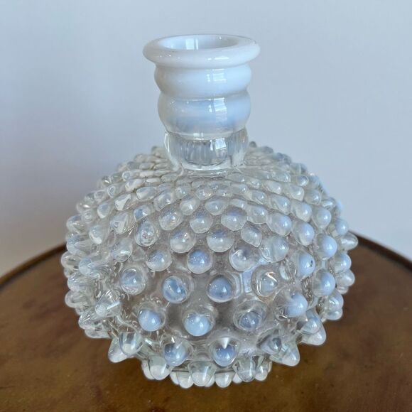 Vintage Fenton Opalescent Hobnail Perfume Bottle (No Stopper) - Picture 1 of 3